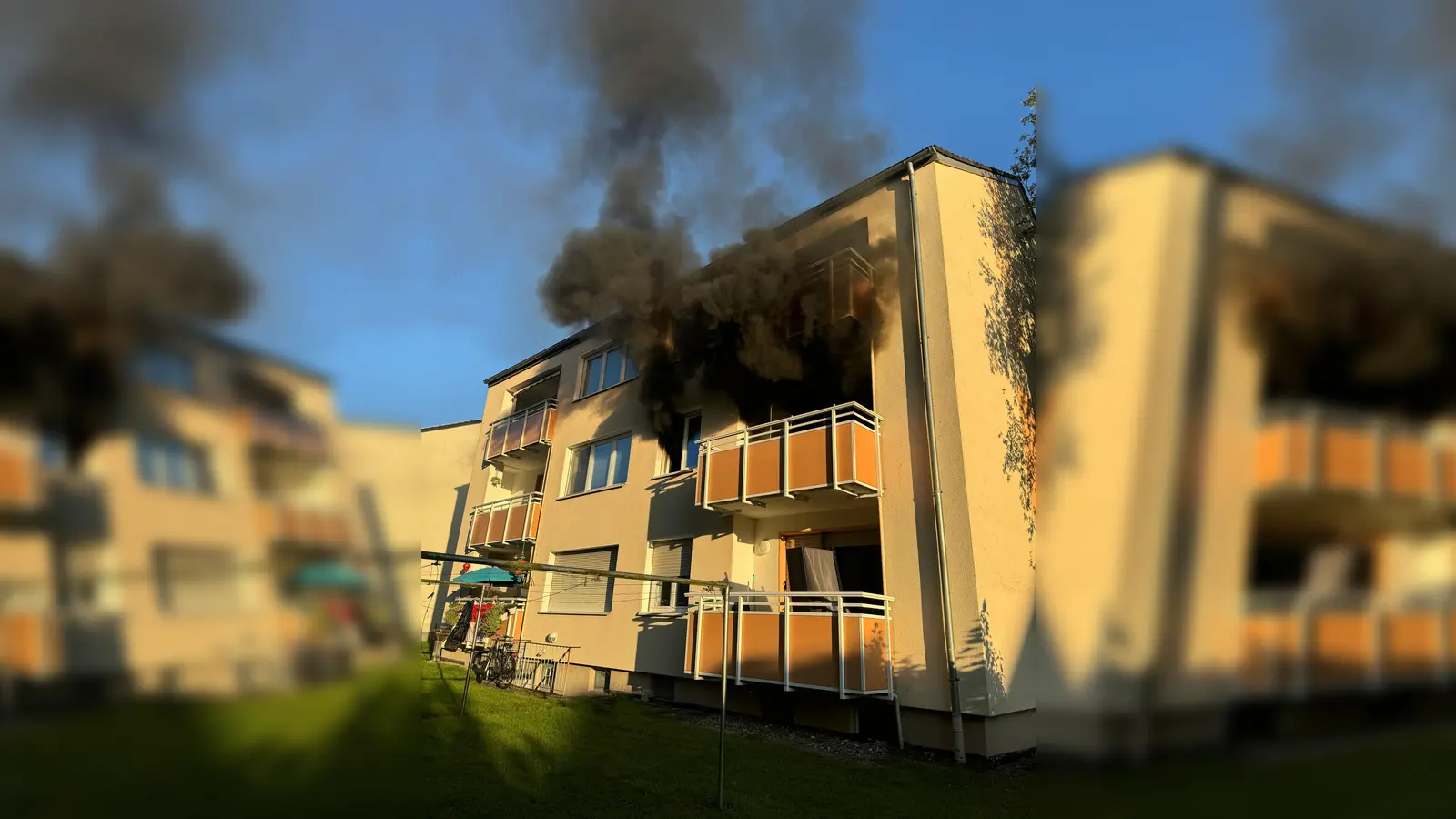 Wohnungsbrand in der Schlesischen Straße. (Foto: Feuerwehr Immenhausen)