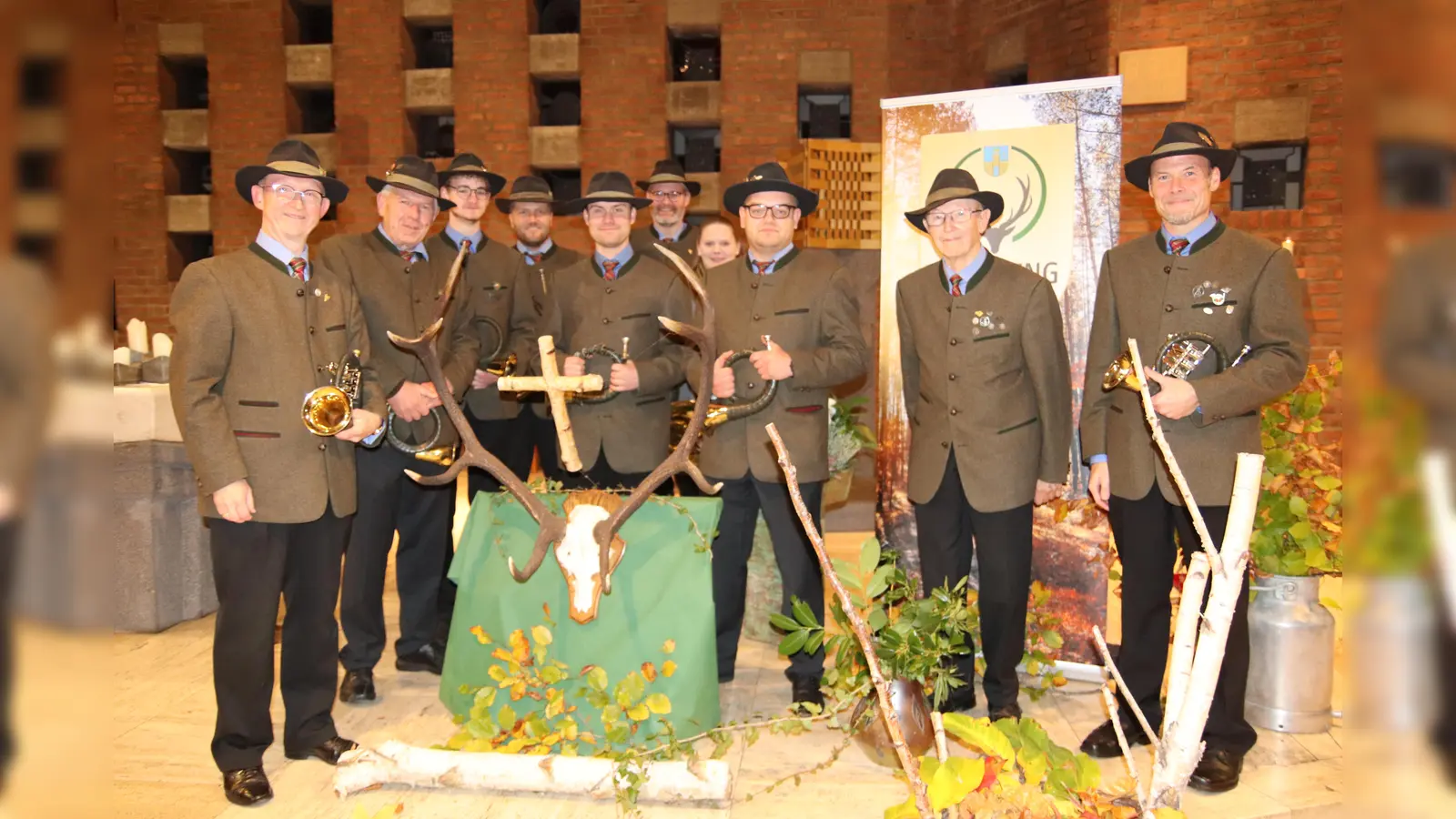 Das Jagdhornbläsercorps Bad Driburg hat sich bereits eingestimmt. (Foto: privat)