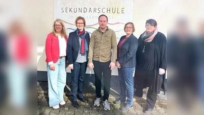 Das Schulleitungsteam mit dem neuen Abteilungsleiter Marcel Rasche (Foto: Sekundarschule)