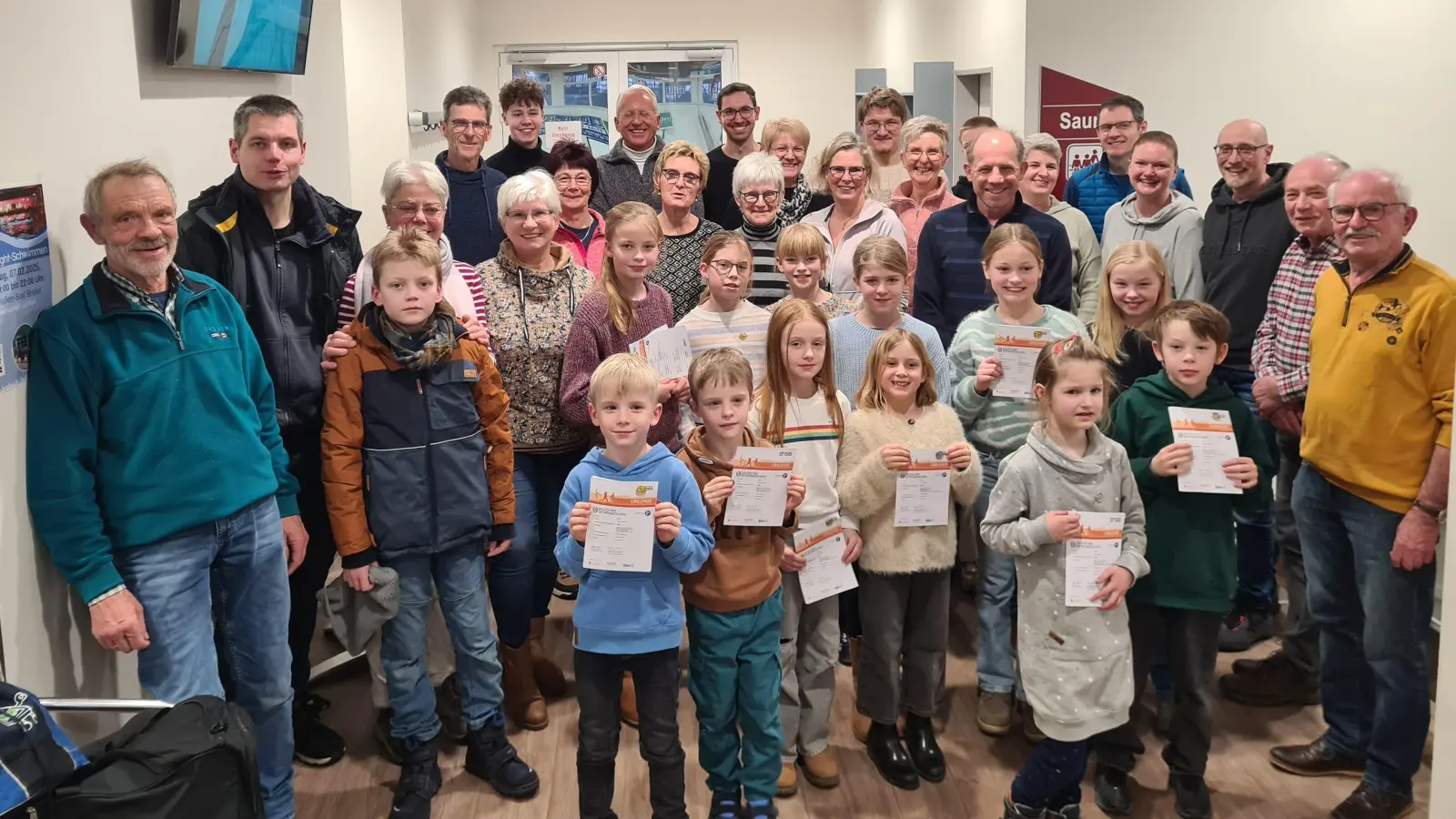 Auch zahlreiche Kinder belohnten sich mit einem Sportabzeichen. (Foto: DJK Adler Brakel)