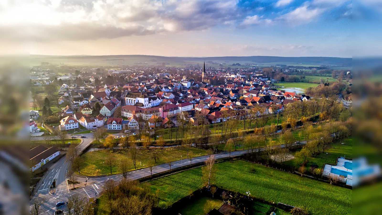 Brakel aus der Vogelsicht. (Foto: Stadt Brakel)