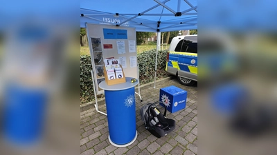 Zahlreiches Informationsmaterial stand zur Verfügung. (Foto: Kreispolizeibehörde Höxter)