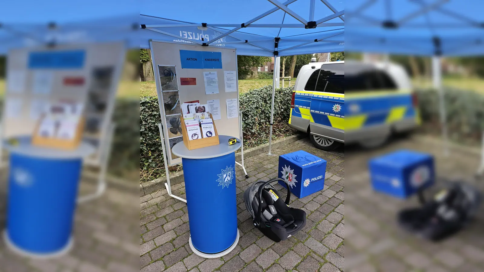 Zahlreiches Informationsmaterial stand zur Verfügung. (Foto: Kreispolizeibehörde Höxter)