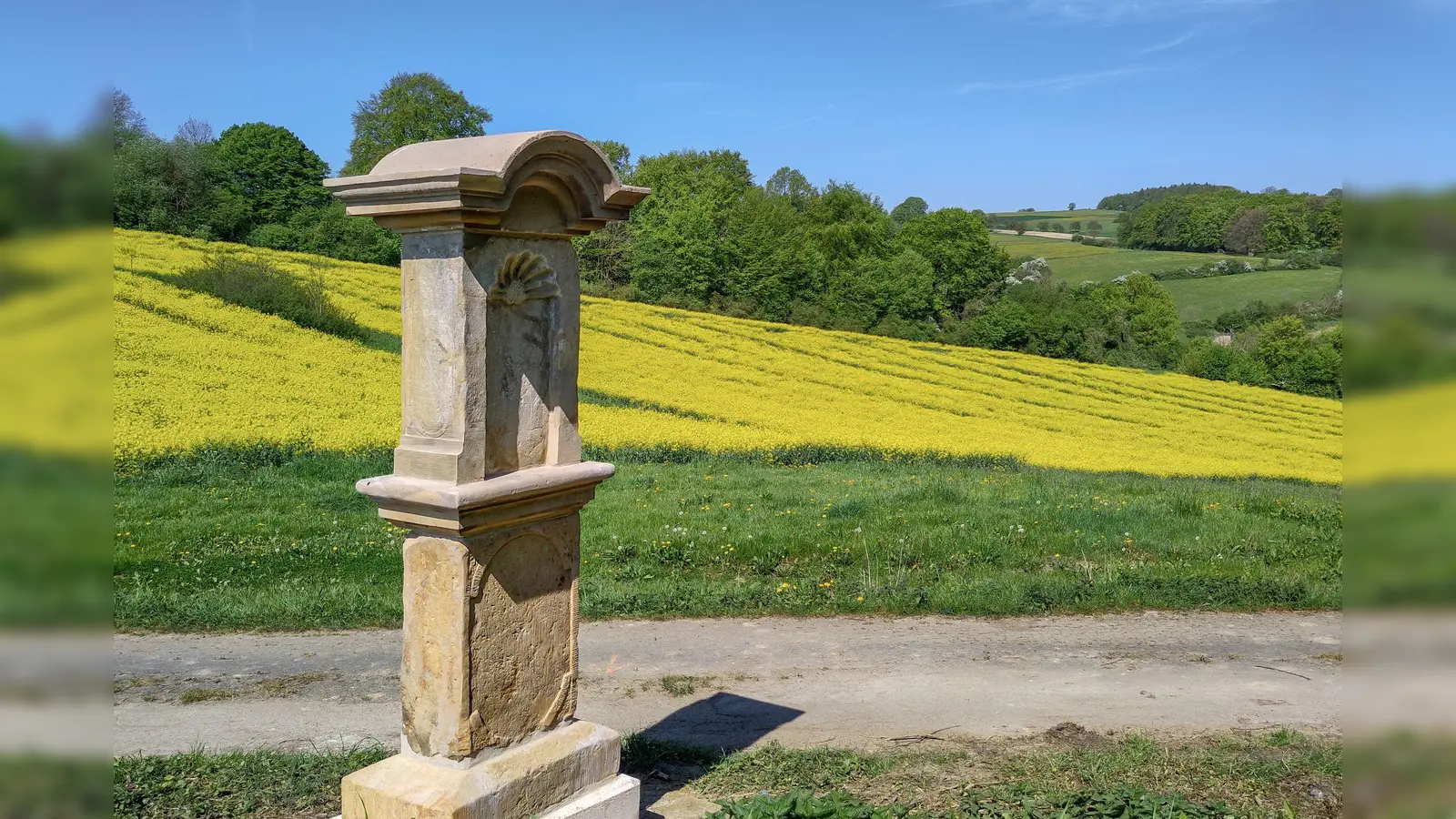 Bildstock 4 nach der Restaurierung am neuen, geschützten Standort im Mai 2024. (Foto: LWL/Heuter)